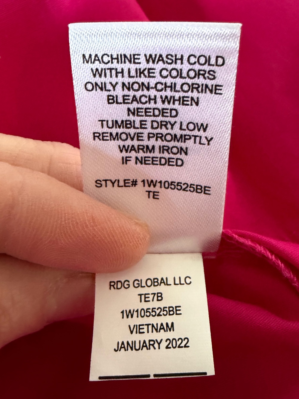 Freshman Hot Pink Ruffle Poplin Top - Picture 7 of 9